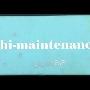 Hi-maintenance colourpop palette!